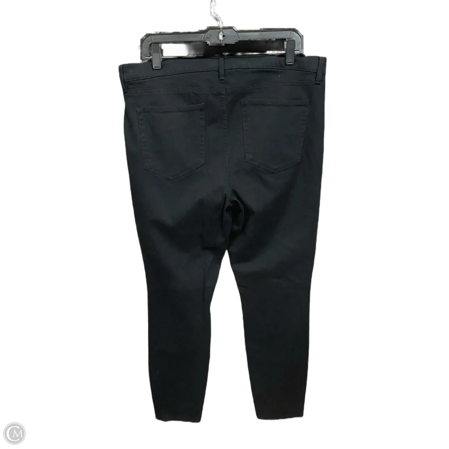 Jeans Skinny By Loft In Black Denim, Size: 14