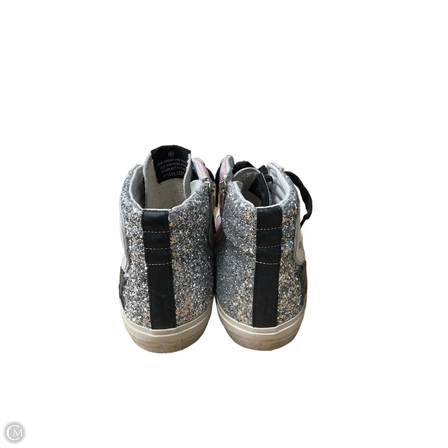 Shoes Luxury Designer By Golden Goose In Pink & White, Size: 8.5