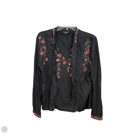 Top Long Sleeve By Lucky Brand In Black, Size: L