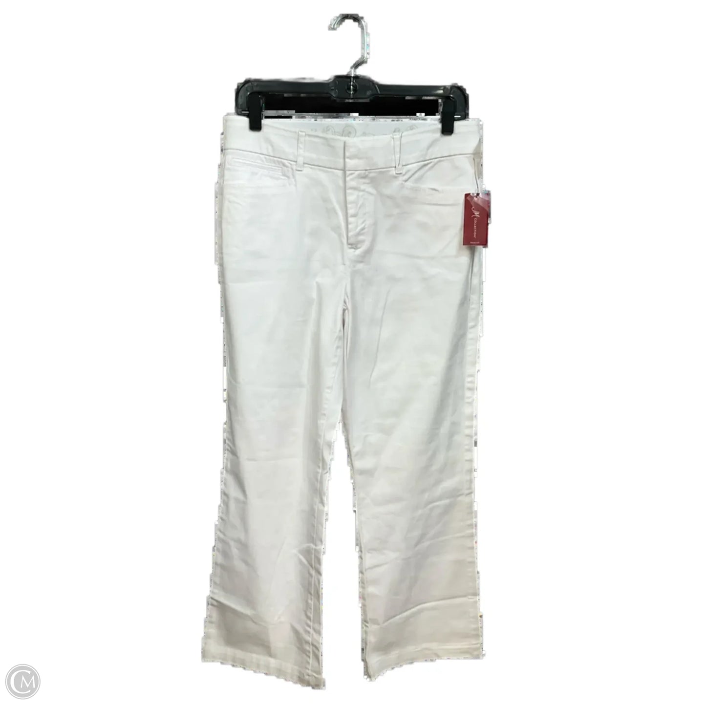 Jeans Straight By Jm Collections In White, Size: 8p