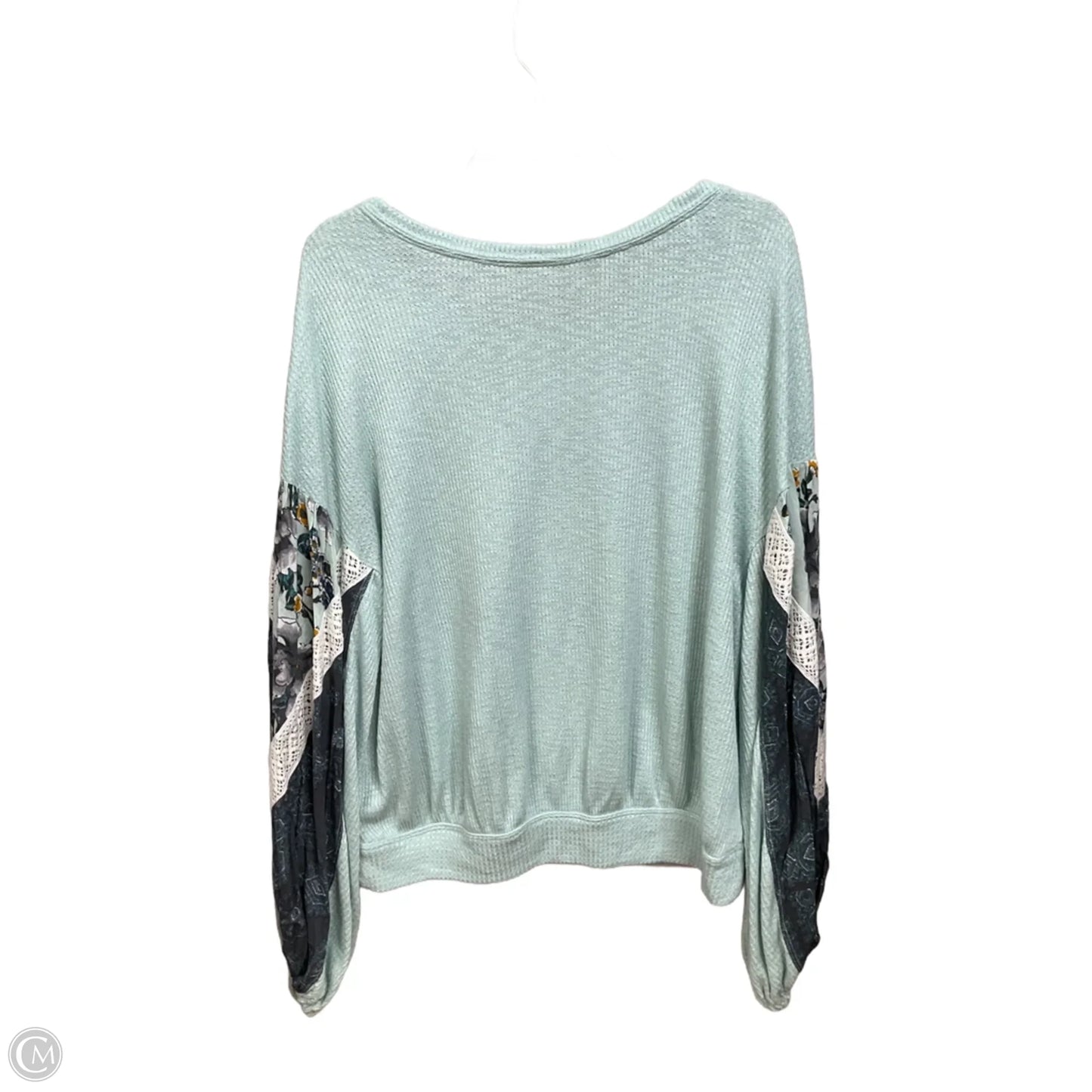 Top Long Sleeve By Free People In Aqua, Size: L