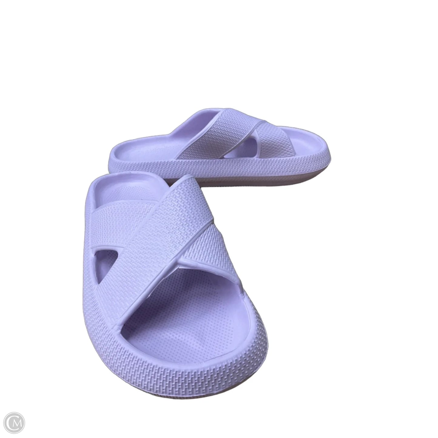 Sandals Flats By Clothes Mentor In Purple, Size: 7