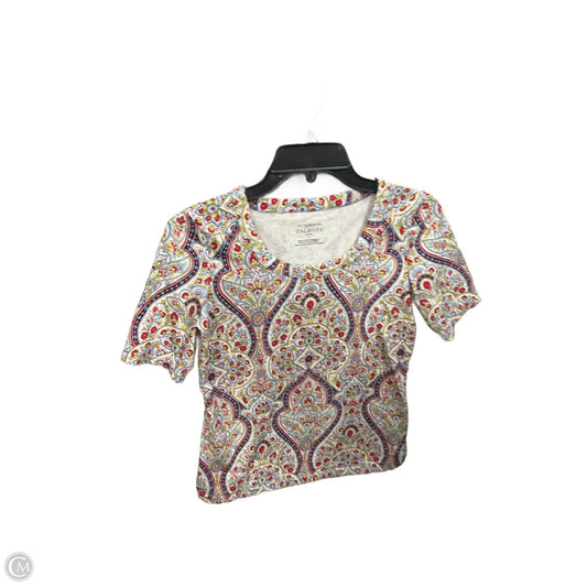 Top Short Sleeve By Talbots In Floral Print, Size: S
