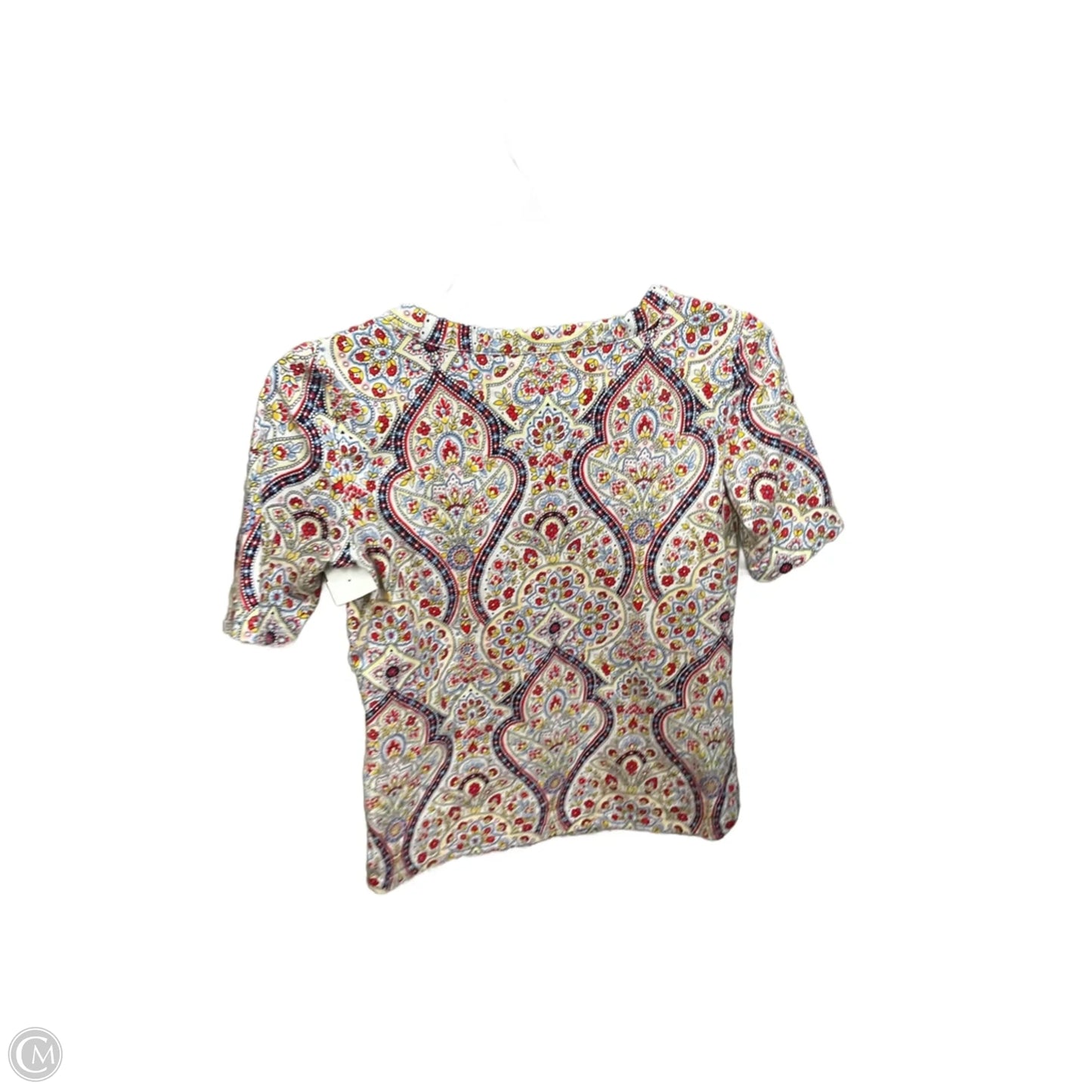 Top Short Sleeve By Talbots In Floral Print, Size: S