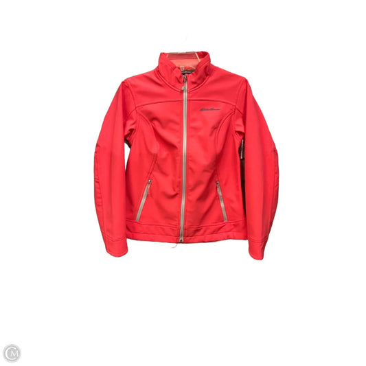 Athletic Jacket By Eddie Bauer In Coral, Size: Xs