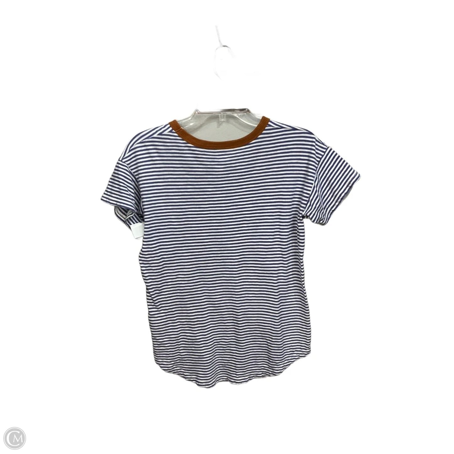Top Short Sleeve Basic By Madewell In Striped Pattern, Size: Xs