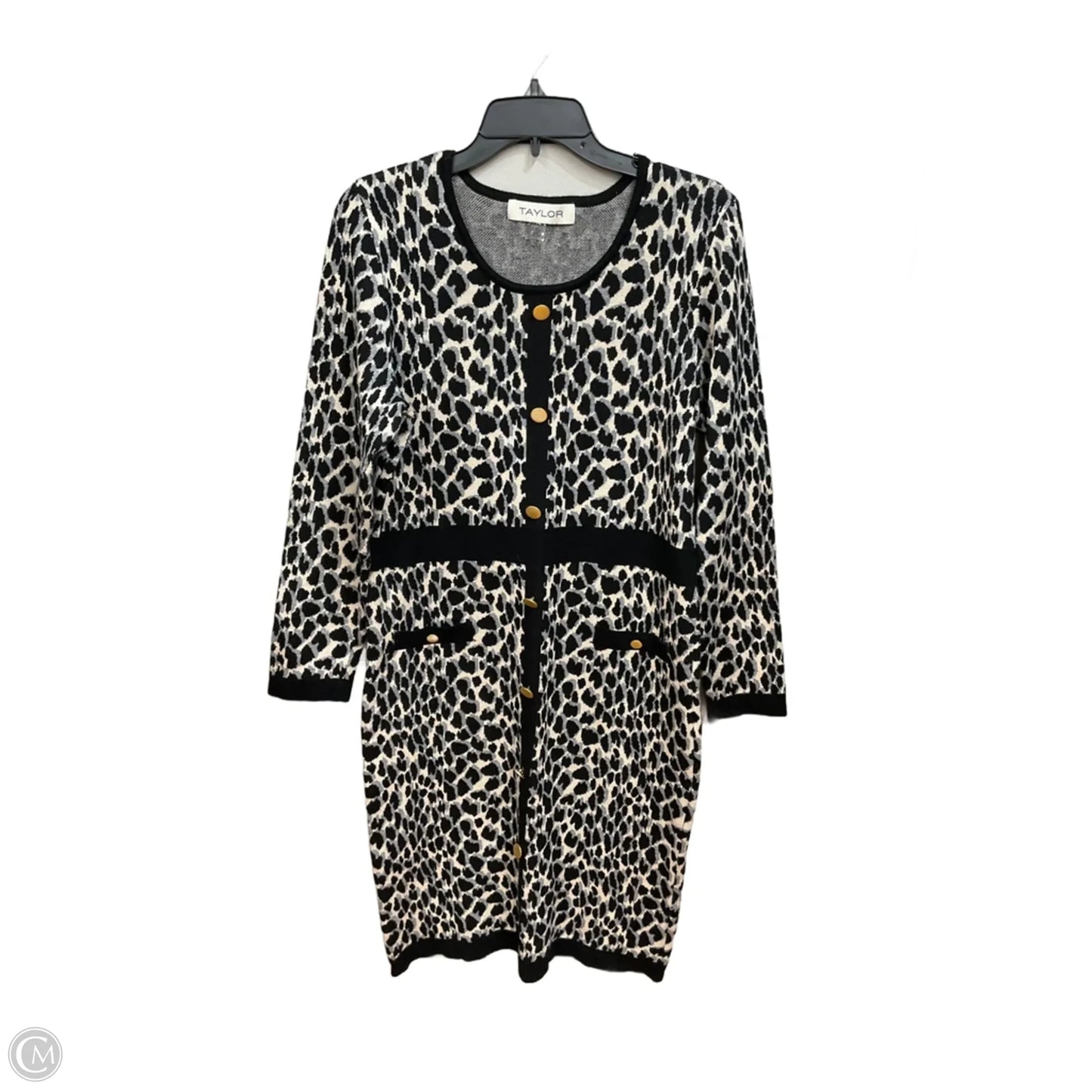 Dress Casual Short By Taylor In Animal Print, Size: Xl