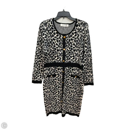 Dress Casual Short By Taylor In Animal Print, Size: Xl