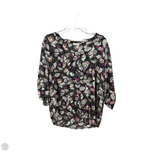 Blouse Long Sleeve By Maurices In Multi-colored, Size: Xl