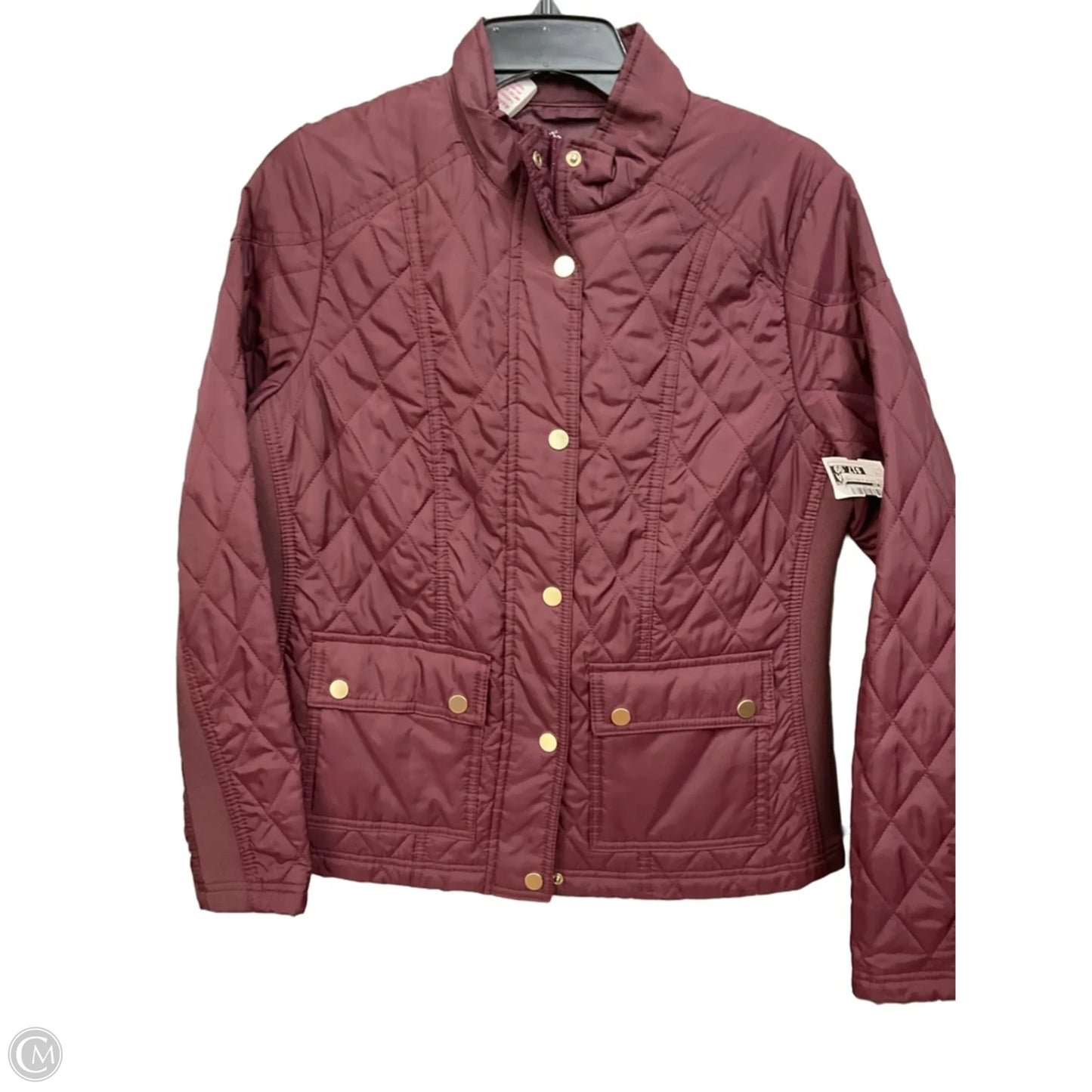 Jacket Puffer & Quilted By A New Day In Maroon, Size: M