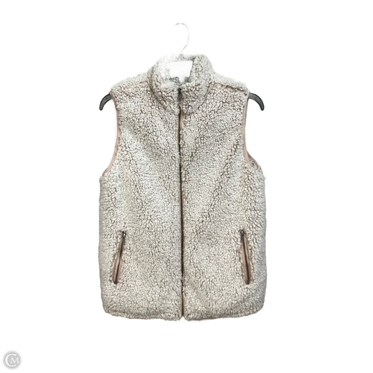 Vest Faux Fur & Sherpa By Thread And Supply In Grey, Size: S