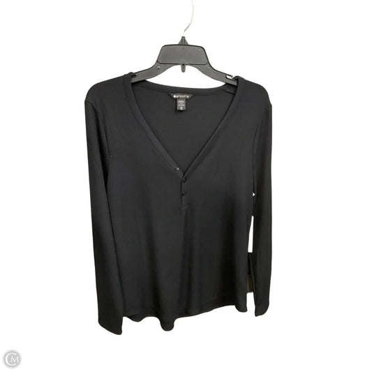 Top Long Sleeve Basic By Athleta In Black, Size: Xl