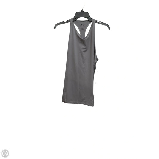 Athletic Tank Top By Nike Apparel In Grey, Size: M