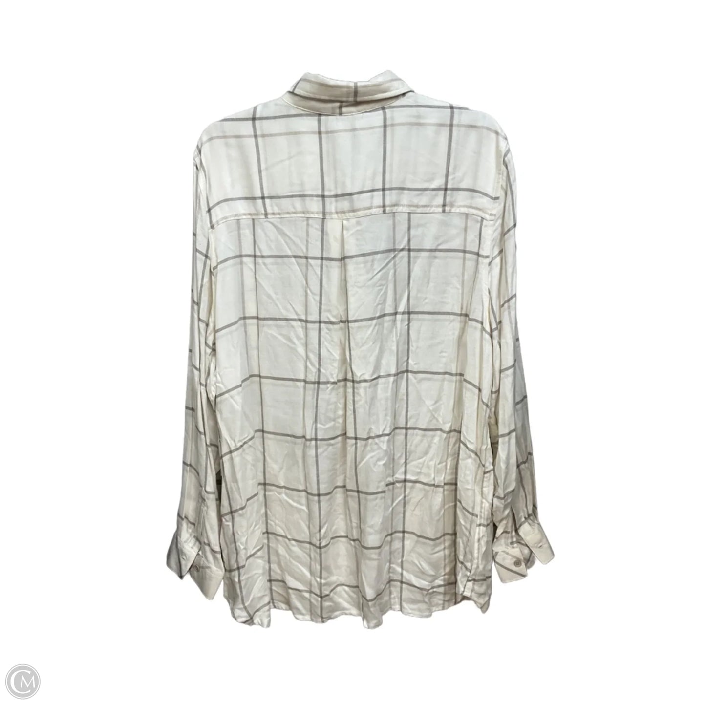 Top Long Sleeve By Dex In Plaid Pattern, Size: 2x
