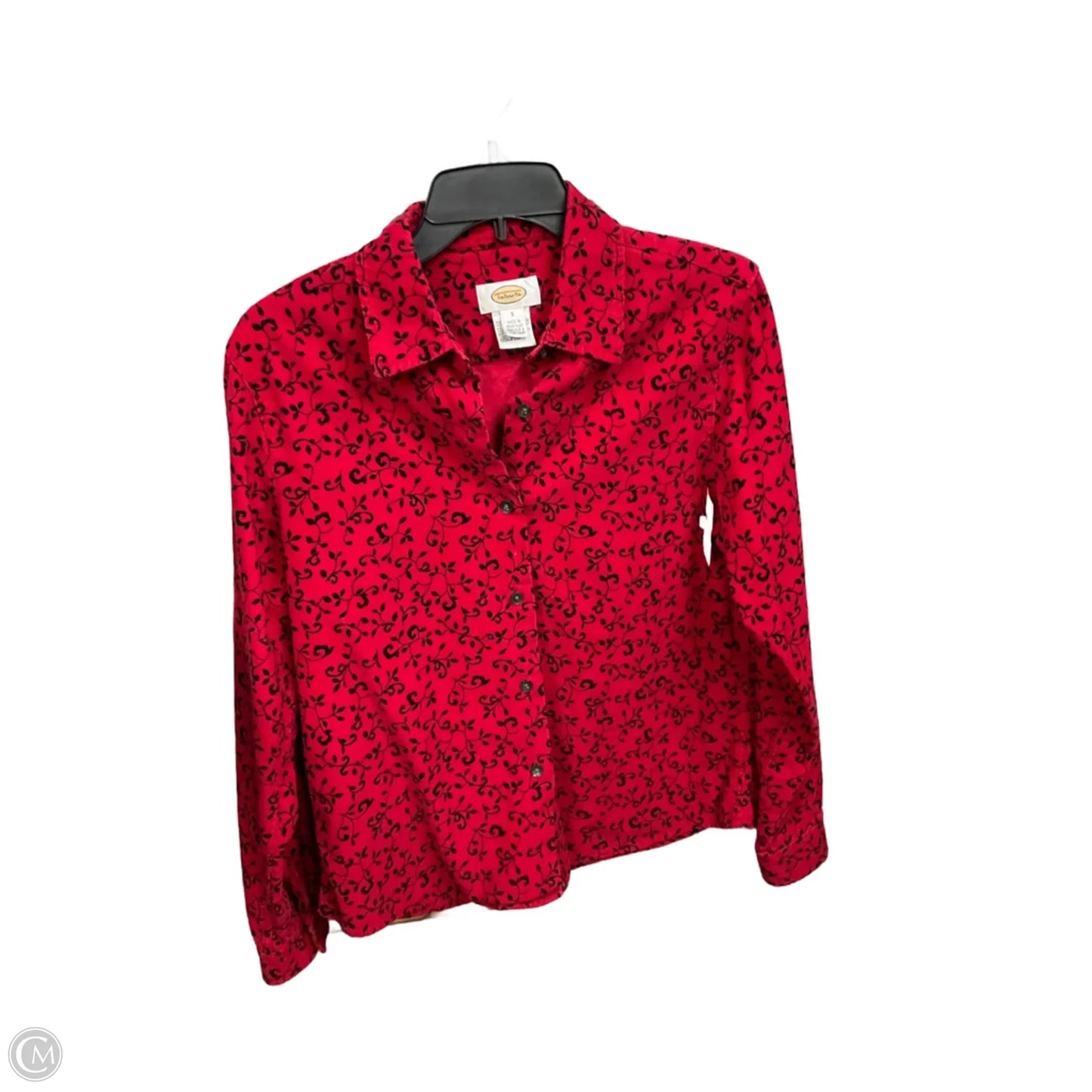 Blouse Long Sleeve By Talbots In Red, Size: S