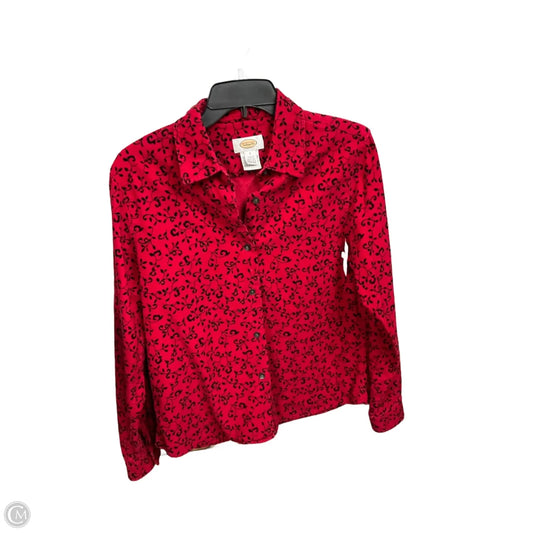 Blouse Long Sleeve By Talbots In Red, Size: S