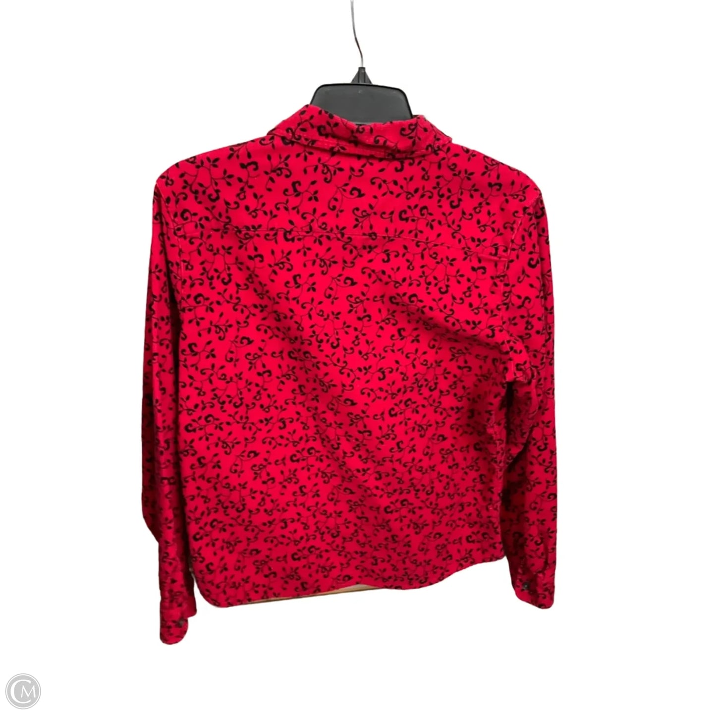 Blouse Long Sleeve By Talbots In Red, Size: S