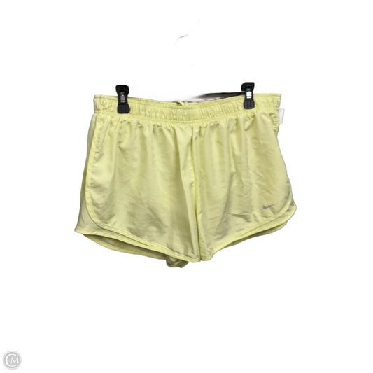 Athletic Shorts By Nike Apparel In Yellow, Size: Xxl
