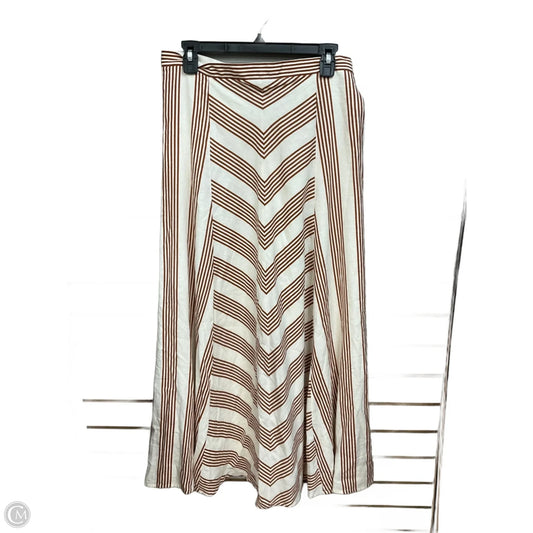 Skirt Maxi By Loft In Striped Pattern, Size: 10