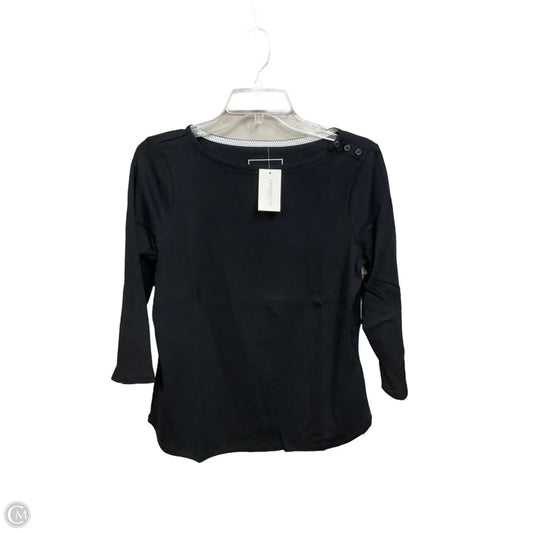 Top Long Sleeve Basic By Charter Club In Black, Size: Lp