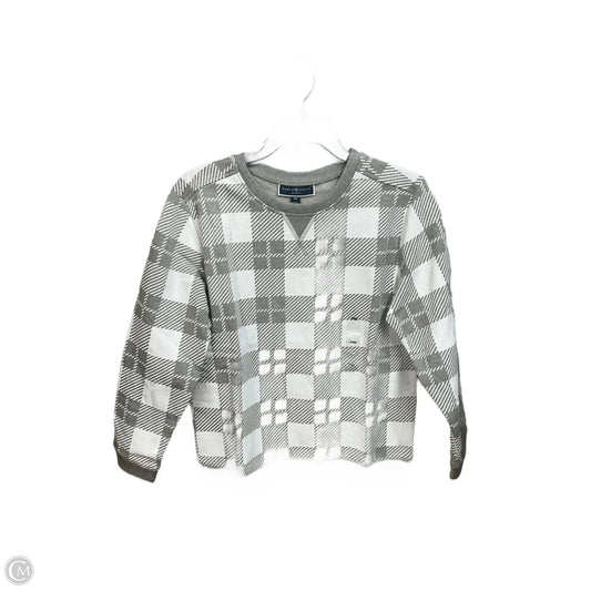 Top Long Sleeve By Karen Scott In Plaid Pattern, Size: Mp
