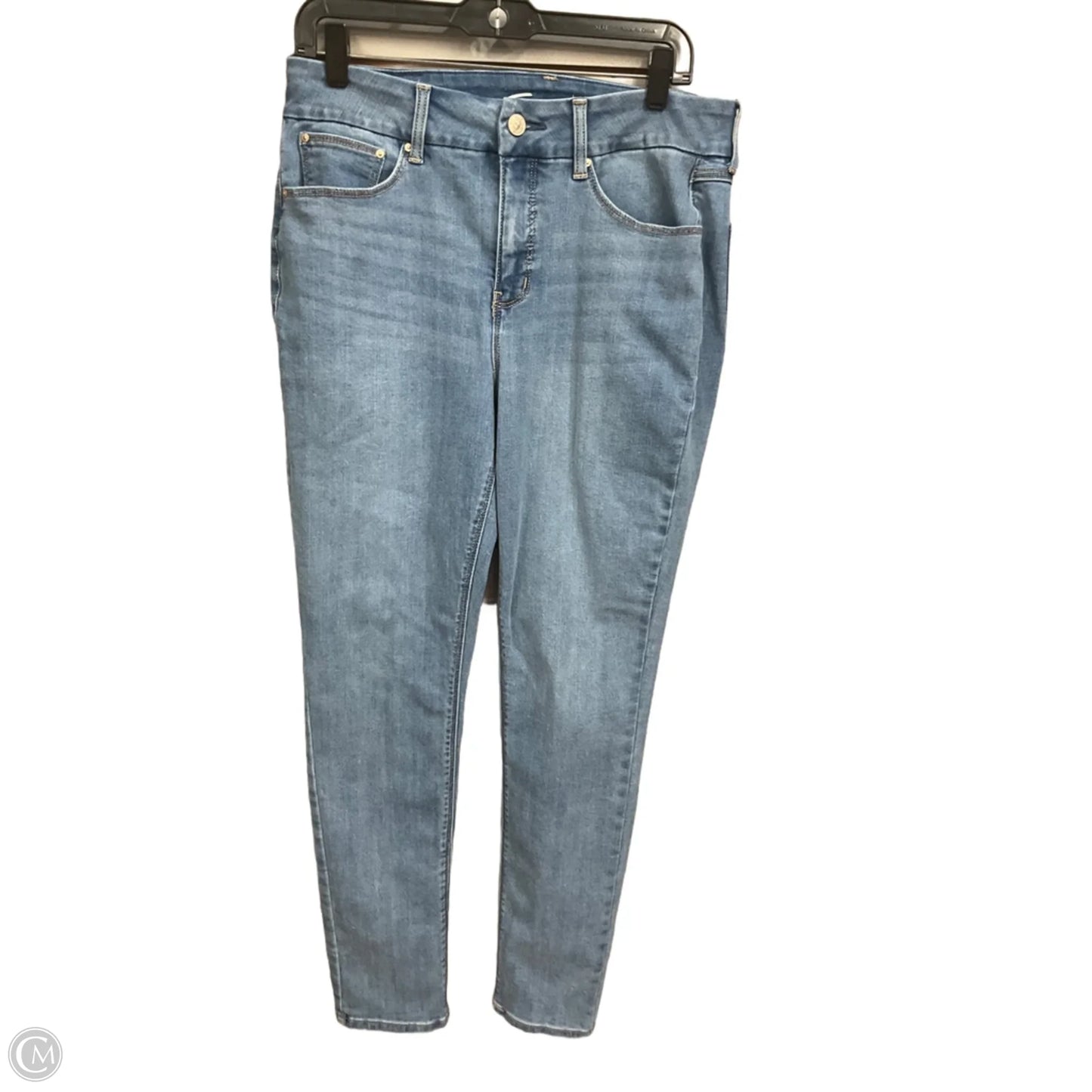 Jeans Skinny By Seven 7 In Blue Denim, Size: 12