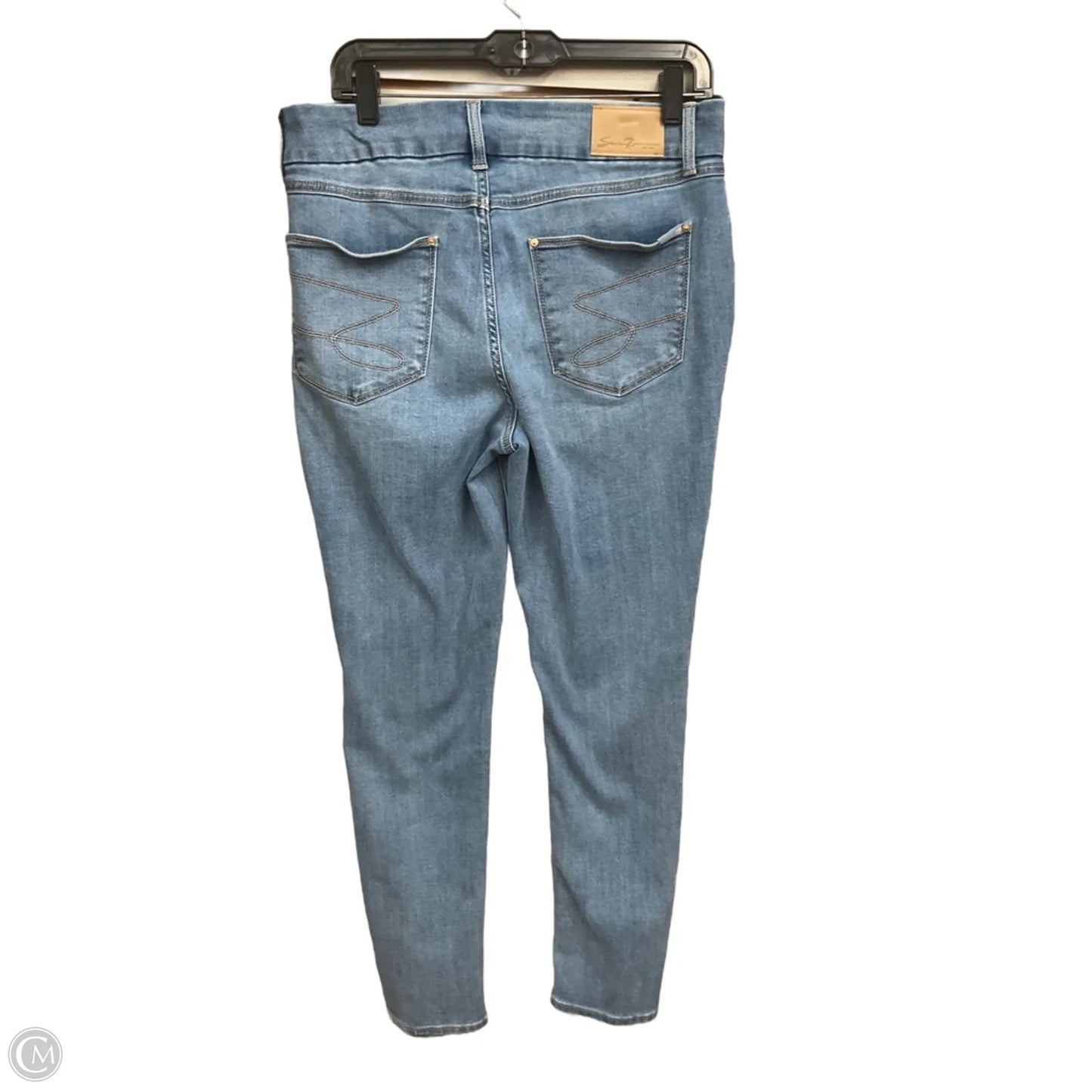 Jeans Skinny By Seven 7 In Blue Denim, Size: 12