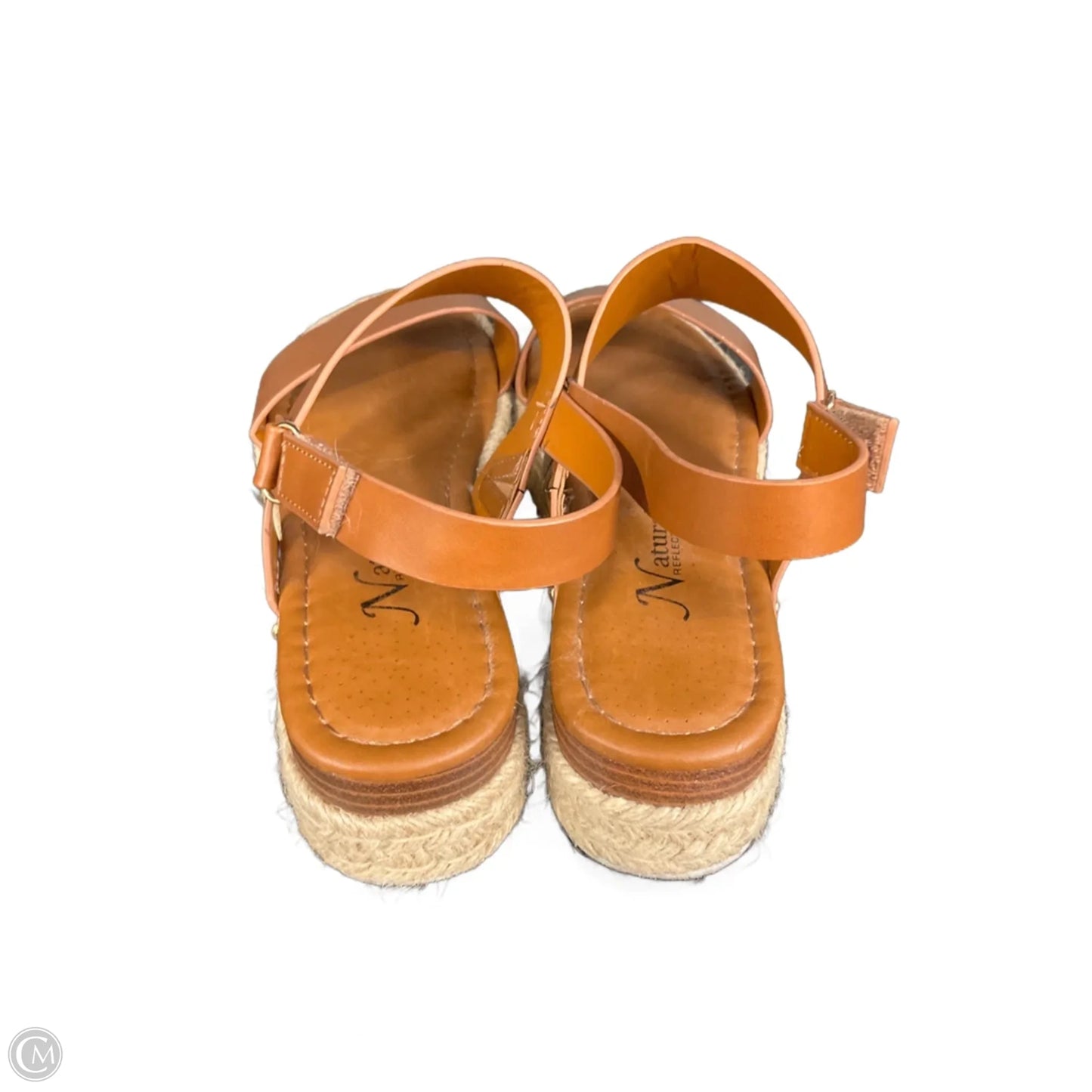 Sandals Flats By Natural Reflections In Tan, Size: 7