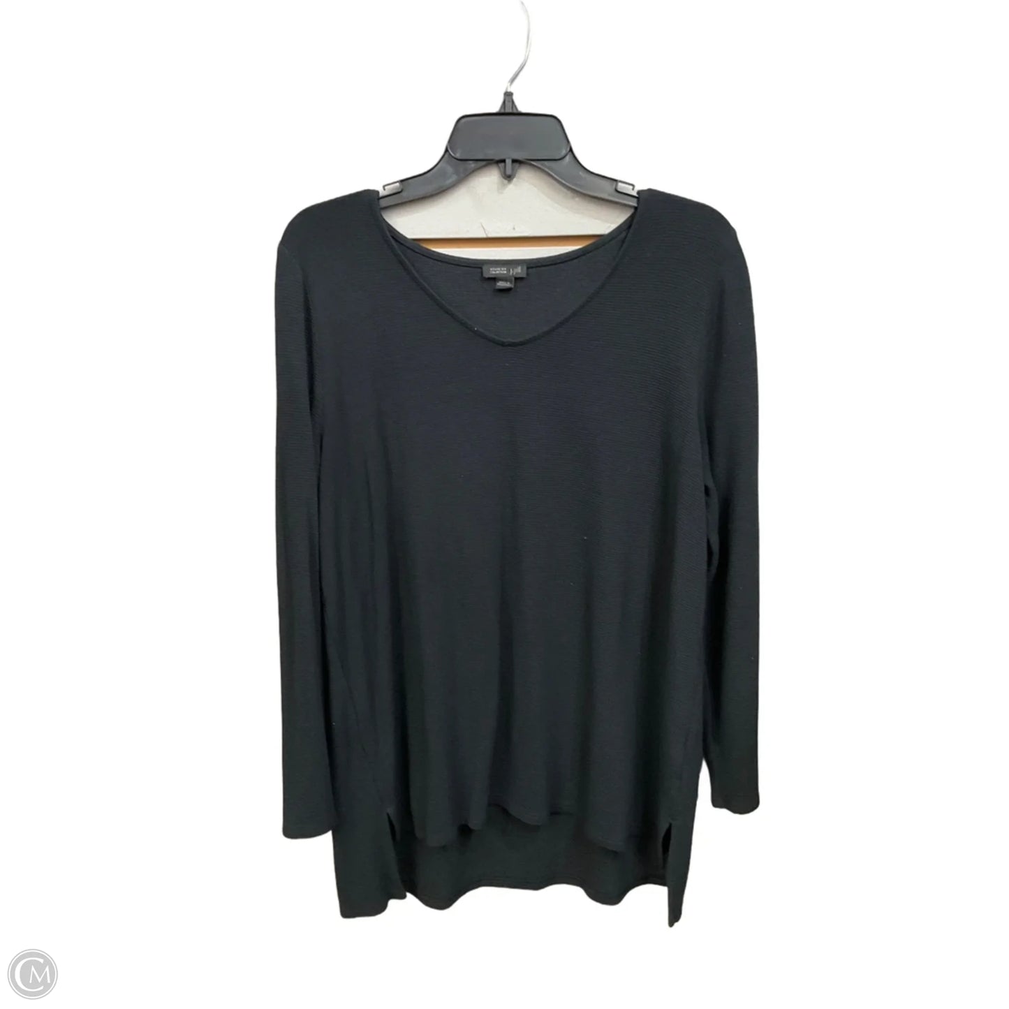 Top Long Sleeve Basic By J. Jill In Black, Size: L
