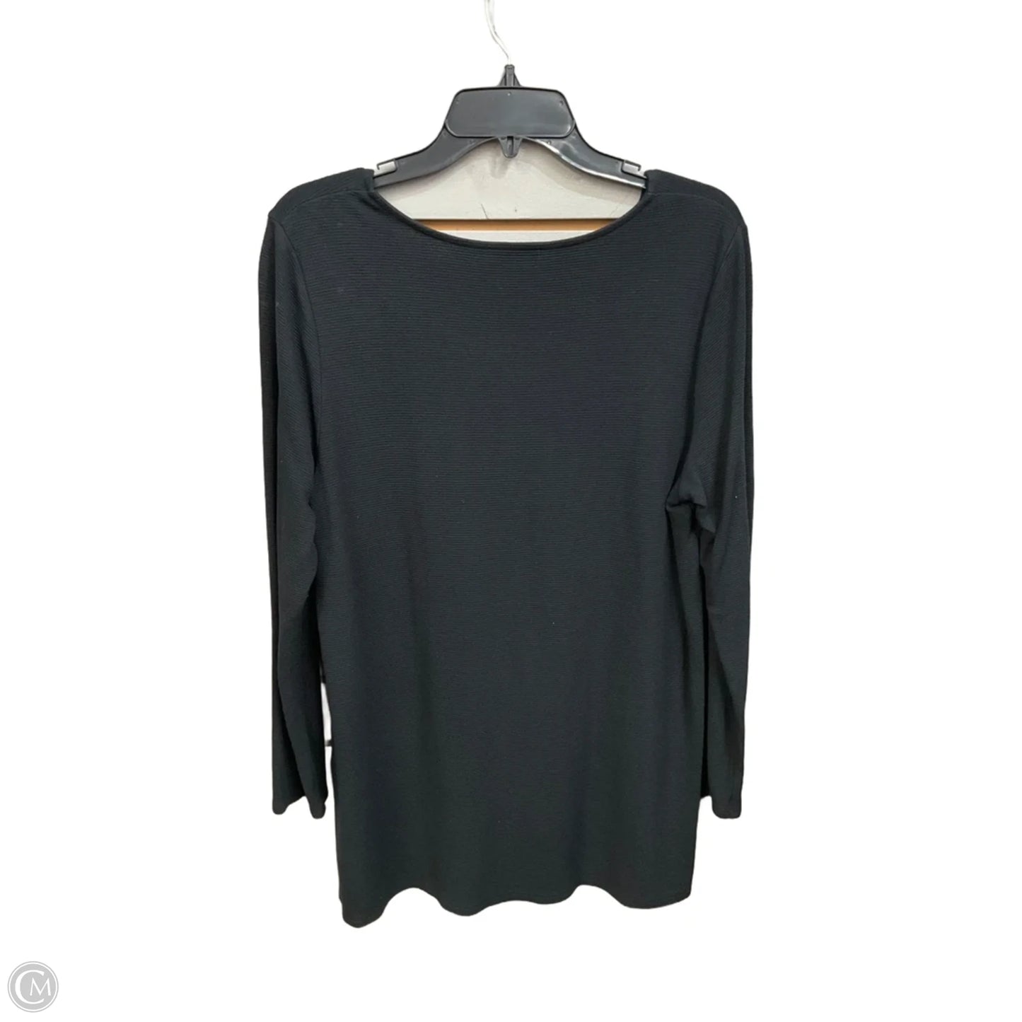 Top Long Sleeve Basic By J. Jill In Black, Size: L
