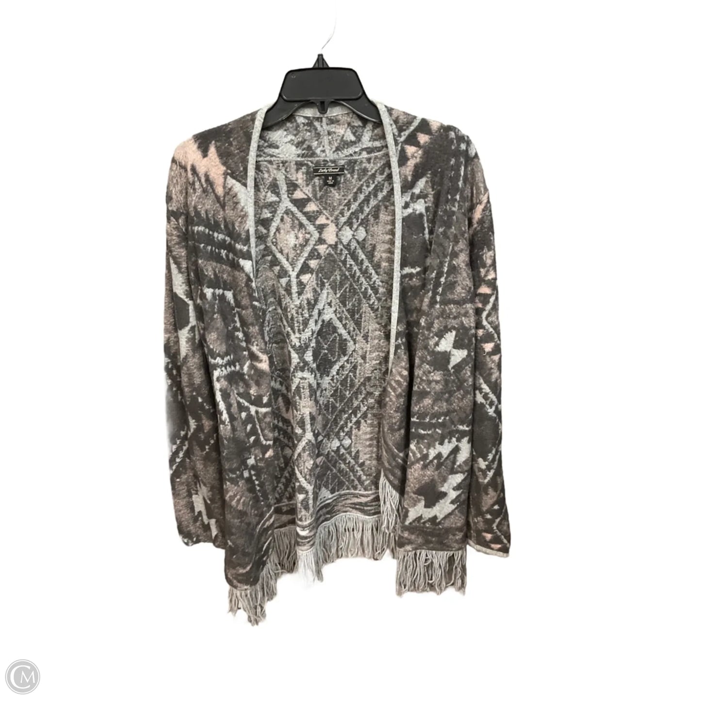 Cardigan By Lucky Brand In Grey, Size: M