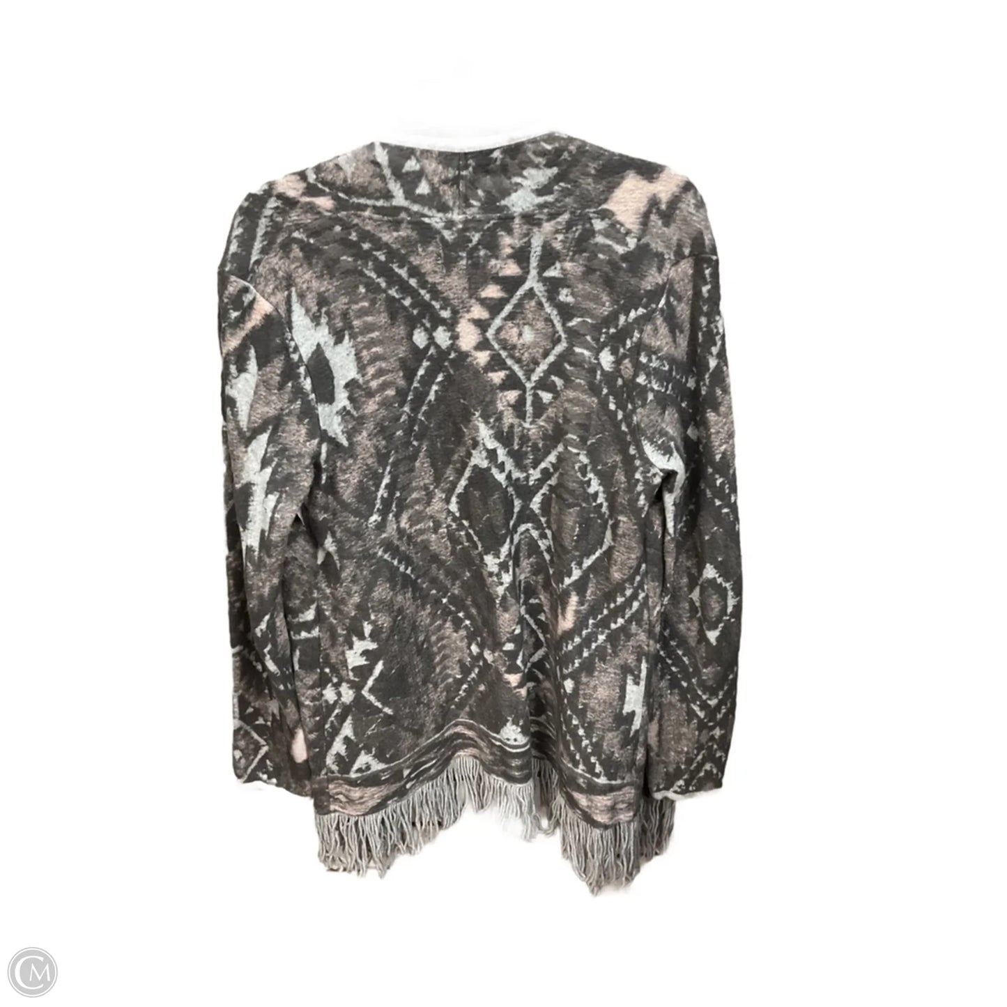 Cardigan By Lucky Brand In Grey, Size: M