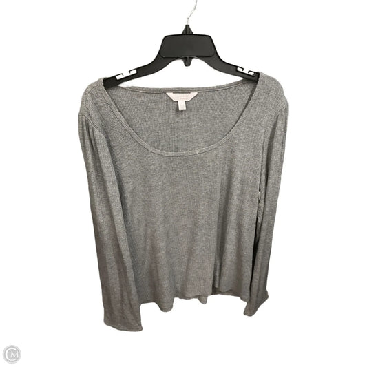 Top Long Sleeve Basic By Lc Lauren Conrad In Grey, Size: Xxl