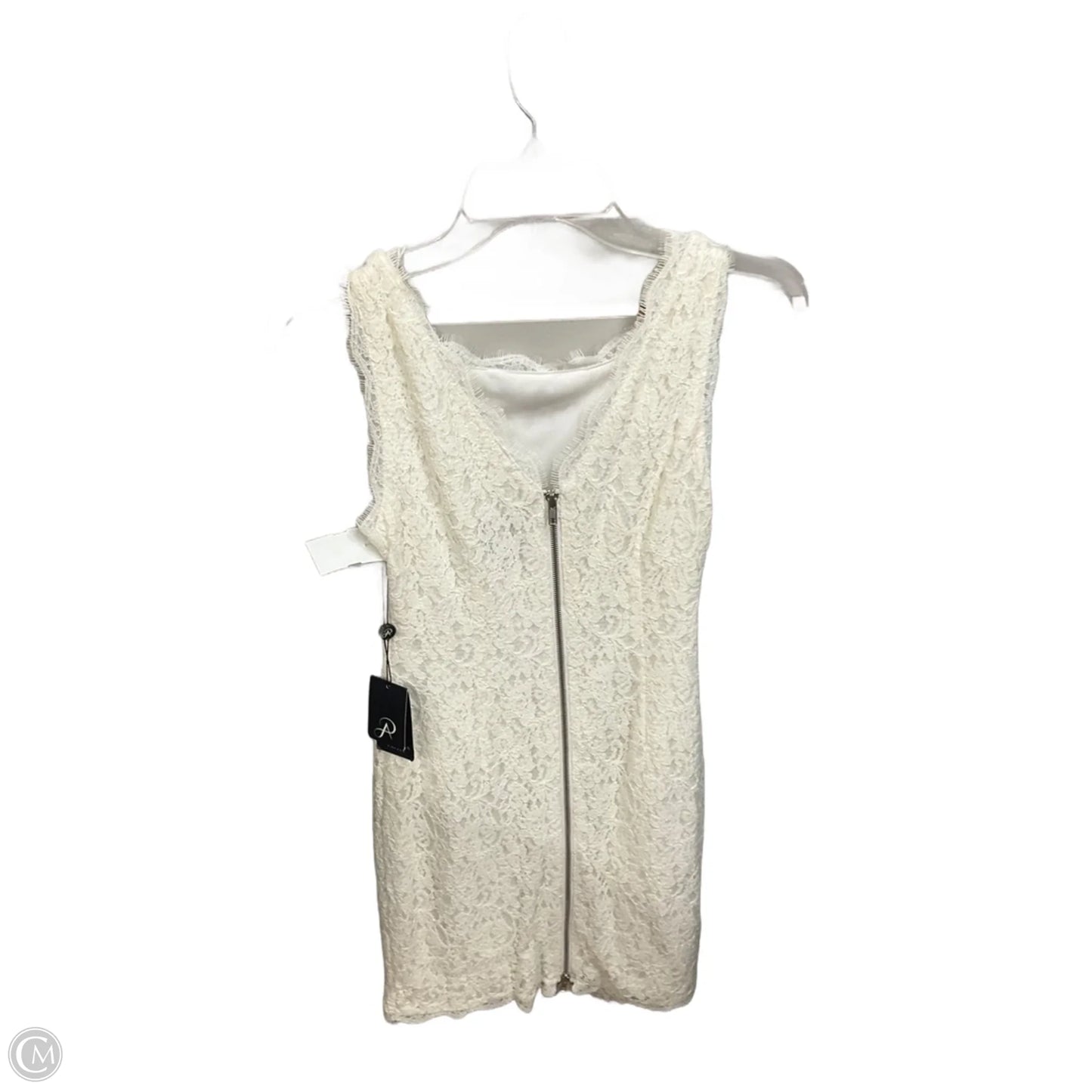 Dress Casual Short By Adrianna Papell In White, Size: S