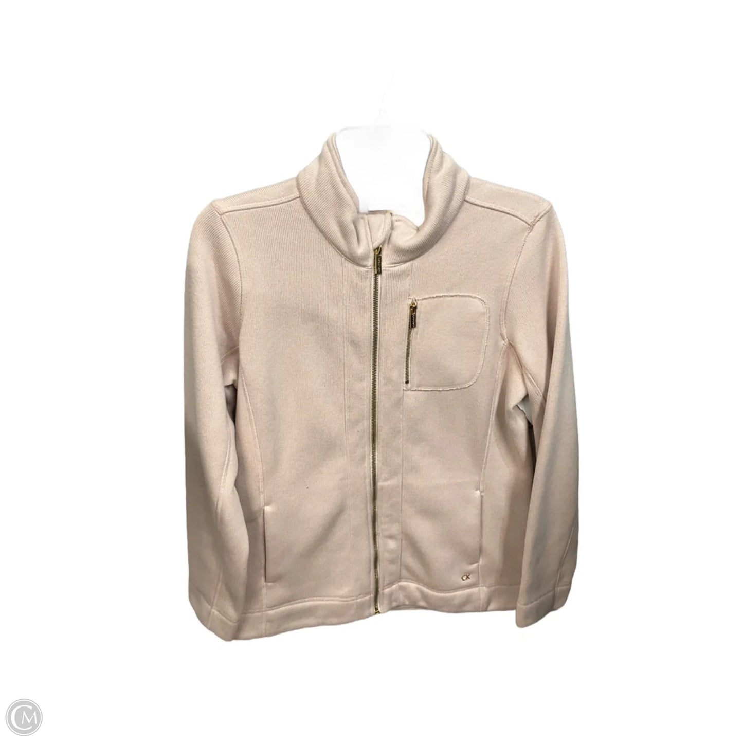 Athletic Jacket By Calvin Klein In Pink, Size: M