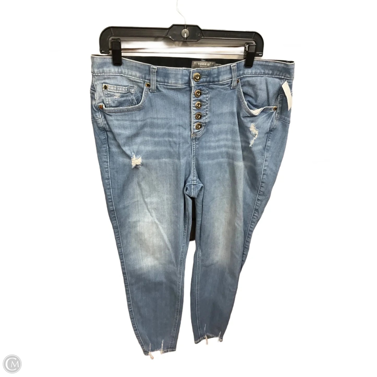 Jeans Skinny By Torrid In Blue Denim, Size: 16