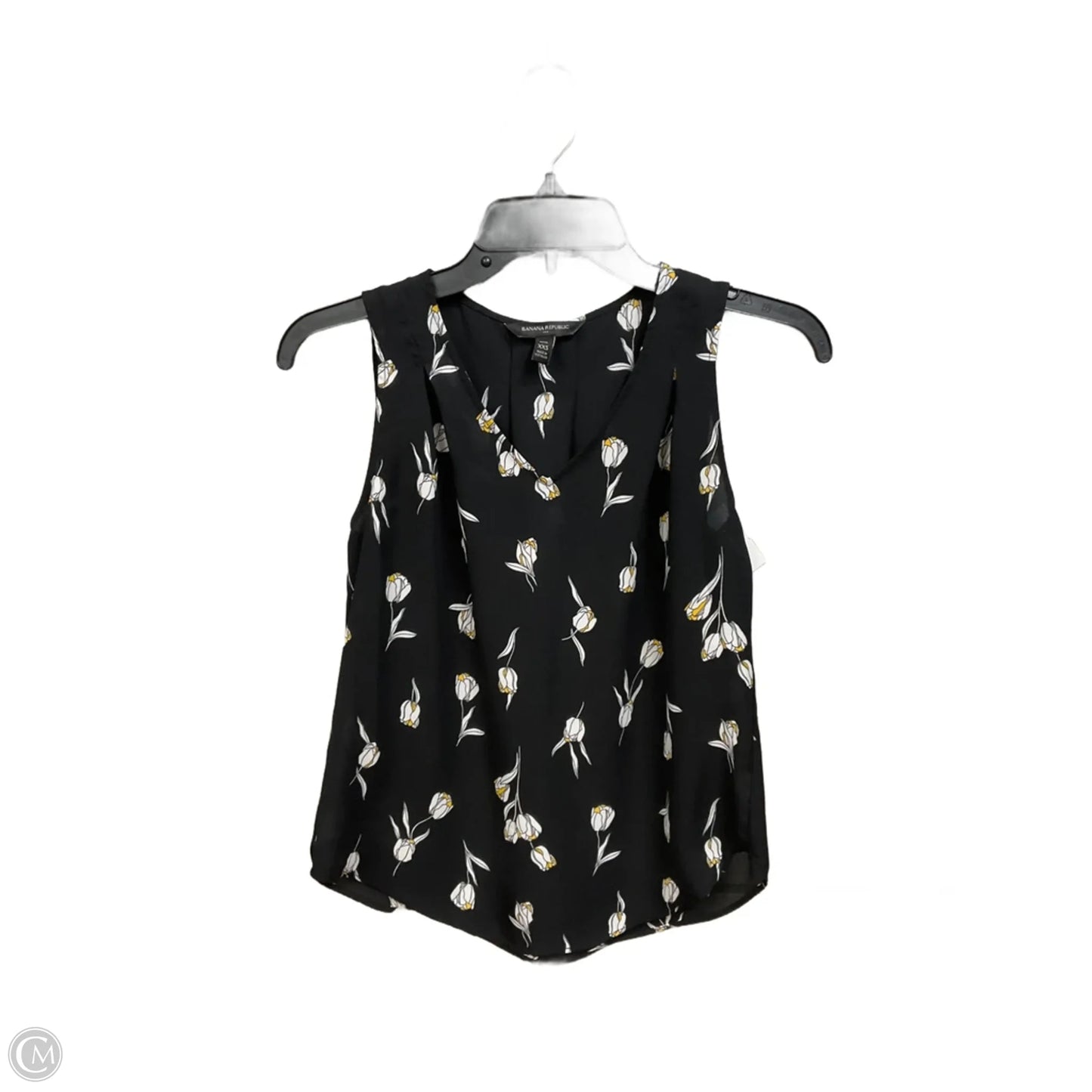 Top Sleeveless By Banana Republic In Floral Print, Size: Xxs
