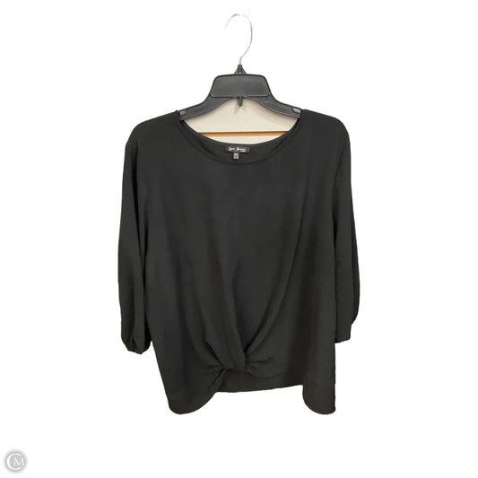 Top Long Sleeve By Clothes Mentor In Black, Size: Xxl