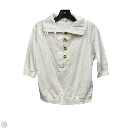 Top 3/4 Sleeve By Peter Millar In White, Size: S