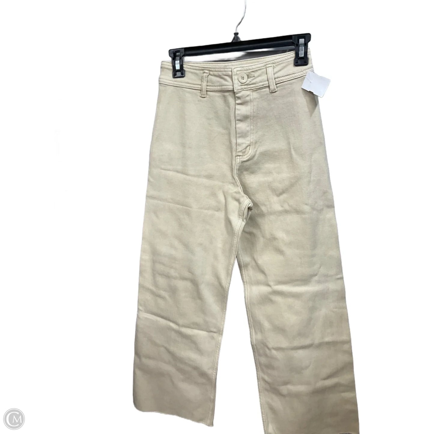 Jeans Wide Leg By Miou Muse In Tan Denim, Size: S