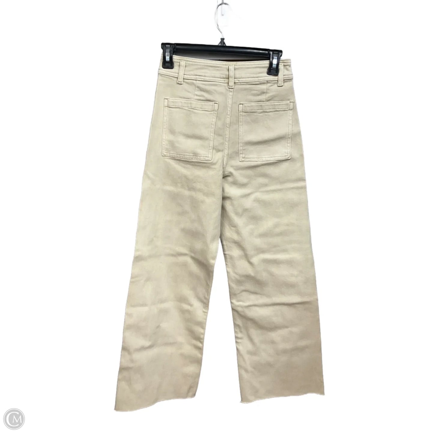 Jeans Wide Leg By Miou Muse In Tan Denim, Size: S
