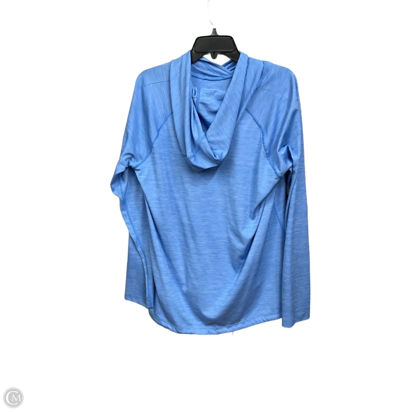 Athletic Top Long Sleeve Hoodie By Under Armour In Blue, Size: Xl