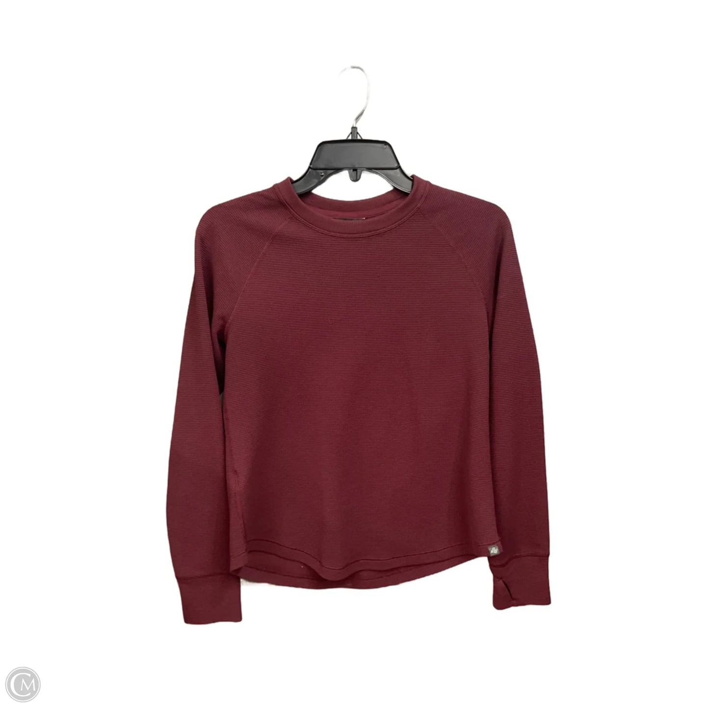 Athletic Top Long Sleeve Crewneck By Eddie Bauer In Red, Size: Sp