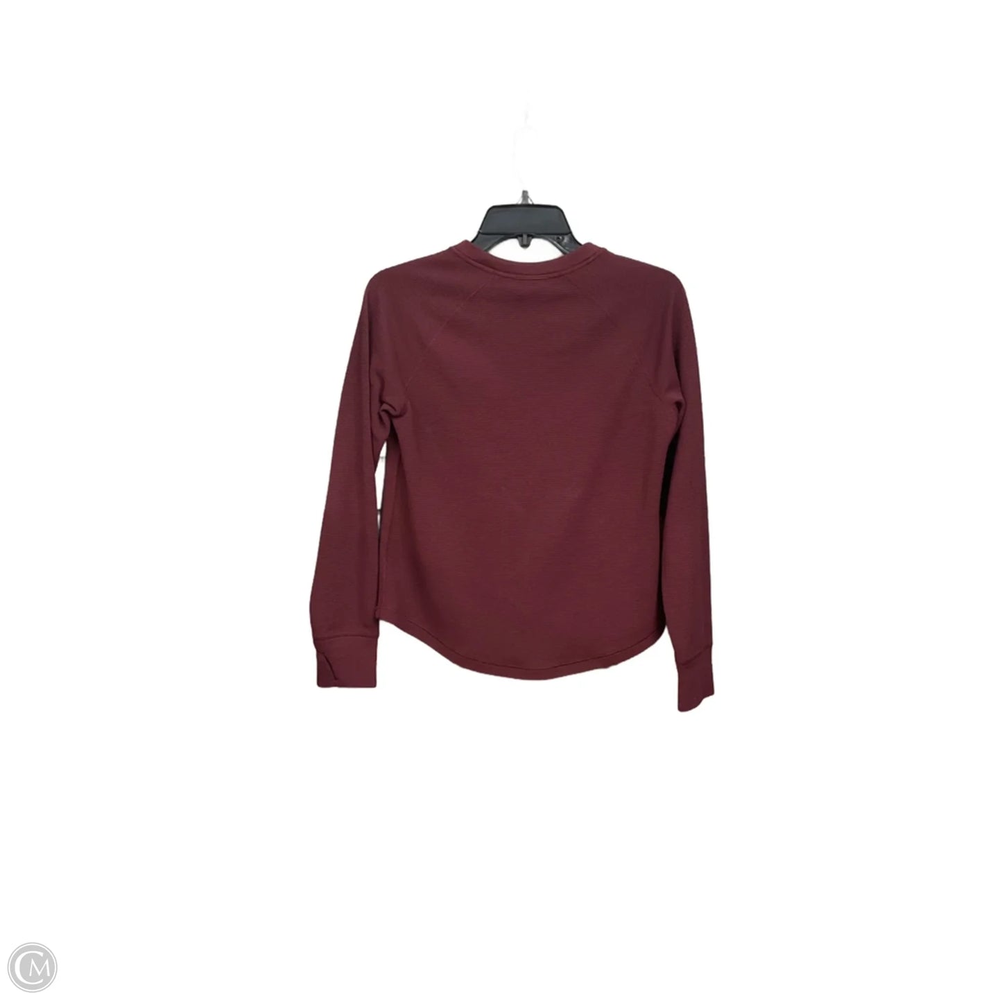 Athletic Top Long Sleeve Crewneck By Eddie Bauer In Red, Size: Sp