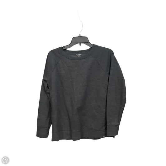 Athletic Top Long Sleeve Crewneck By Eddie Bauer In Grey, Size: S
