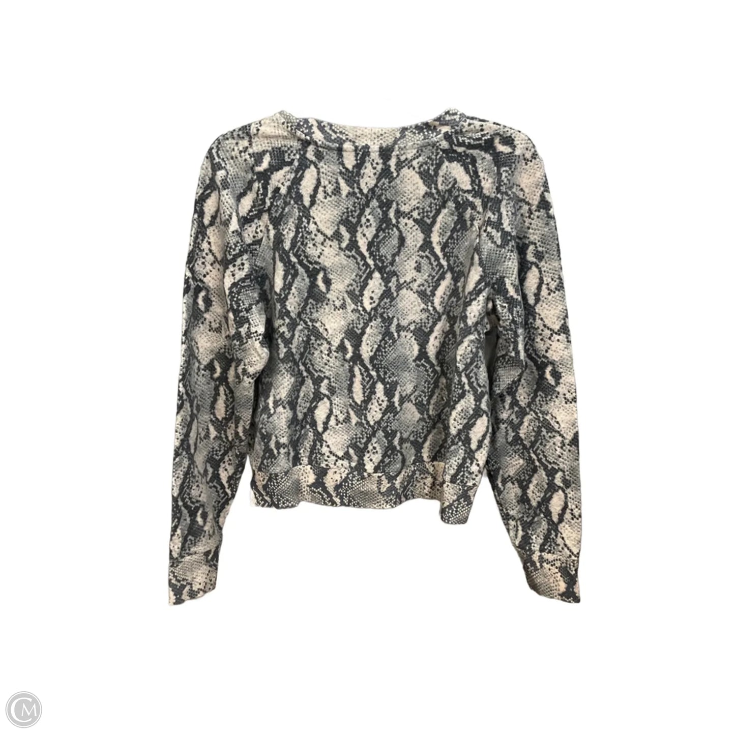 Top Long Sleeve By Paige In Snakeskin Print, Size: S