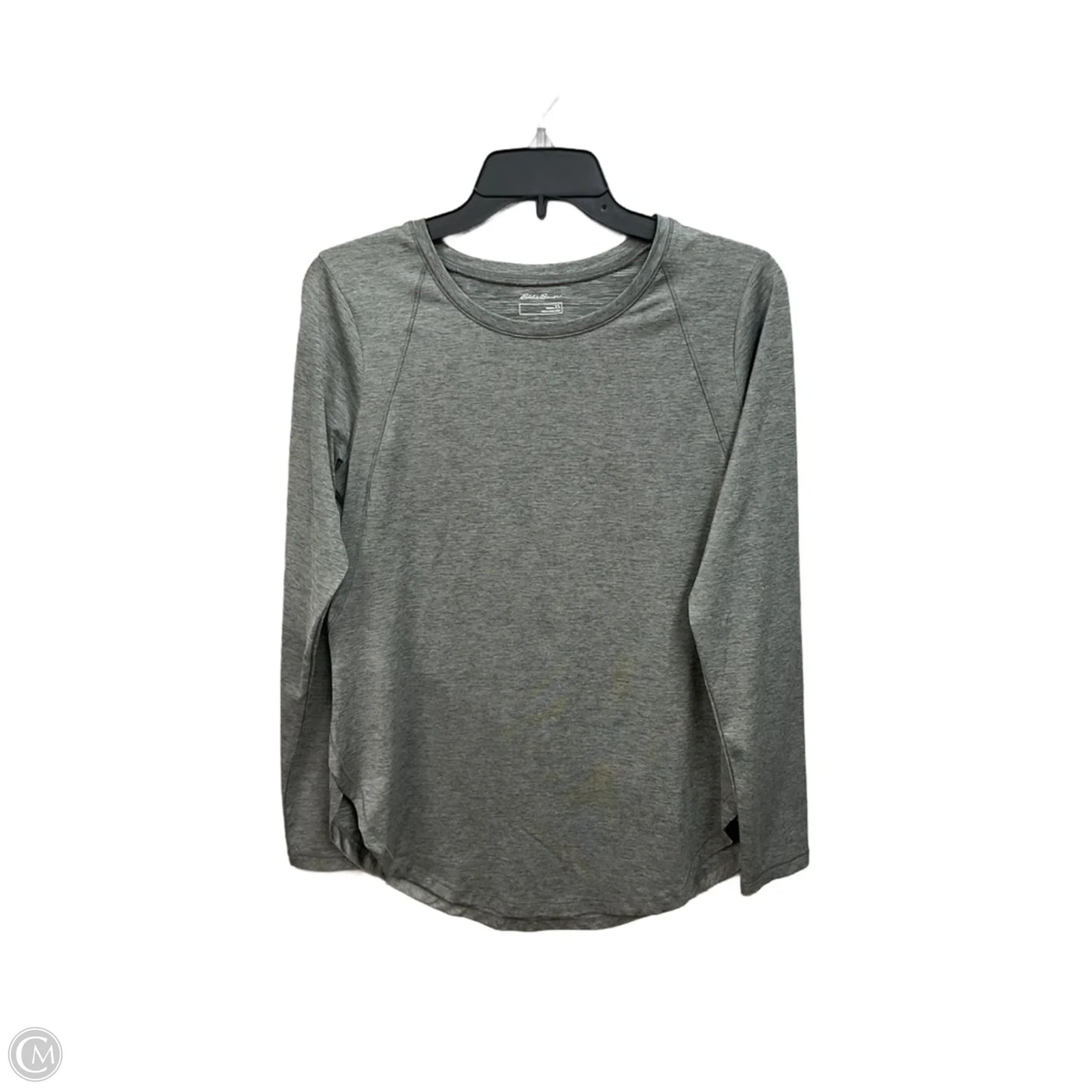 Athletic Top Long Sleeve Crewneck By Eddie Bauer In Grey, Size: Xs