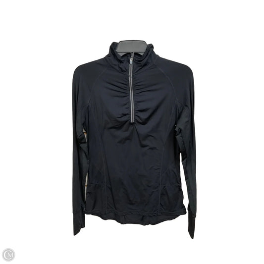 Athletic Top Long Sleeve Collar By Tangerine In Black, Size: S
