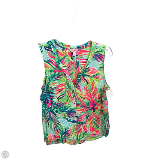 Top Sleeveless Designer By Lilly Pulitzer In Multi-colored, Size: L