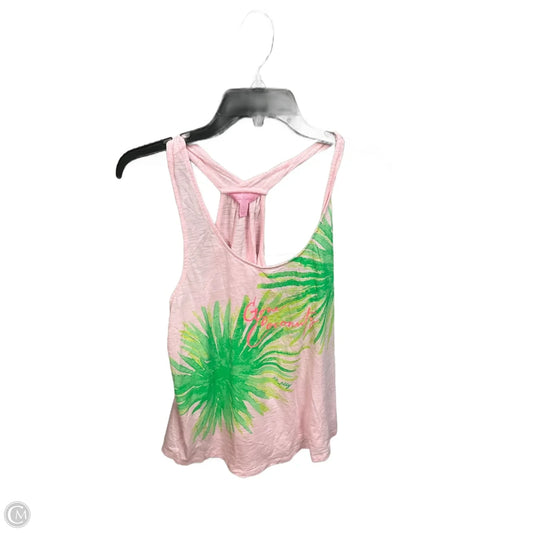 Top Sleeveless Designer By Lilly Pulitzer In Floral Print, Size: L